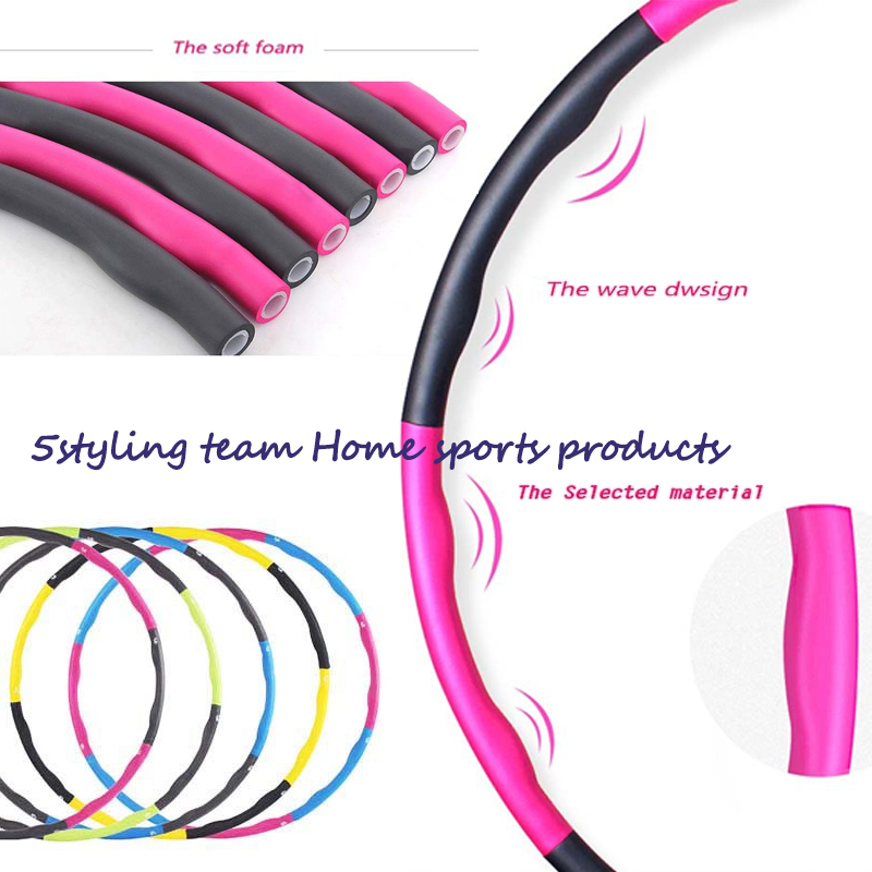 Hula Hoop abnehmbarer Hula Hoop Schlankheitsring Schlankheitsgürtel Fitnessgerät Ring Massageschaum für Erwachsene und Kinder