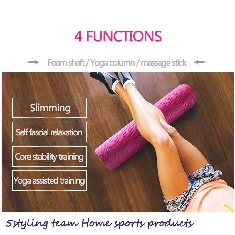 Yoga-Säule 30\/45\/60 \/ 90cm Fitness-Schaumschaft sechs Ecken solide Gleitkomma-Pilates-Säule