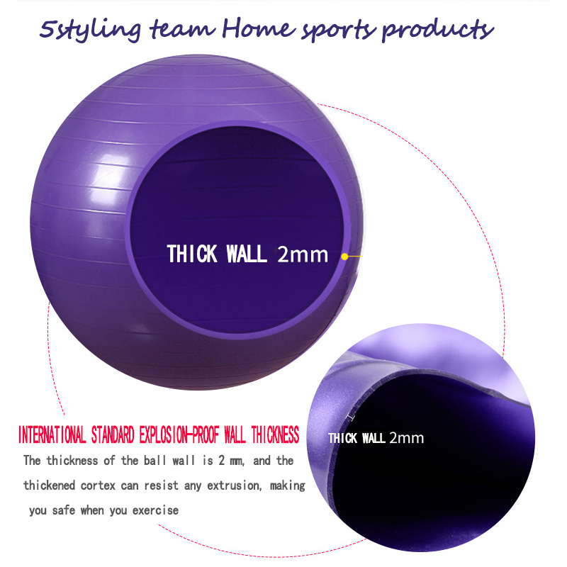 PVC verdickt explosionsgeschützte Yoga Fitness Massage Ball Rehabilitation Training Gummi Yoga Balance Ball Sportgeräte Großhandel