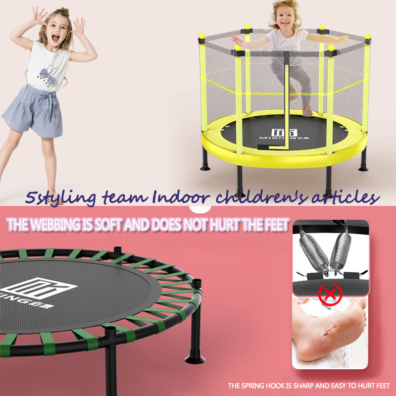 Gewichtsverlust Trampolin Trampolin Kindertrampolin Familie Baby Trampolin mit Schutznetz Kinder kleines Babyzimmer