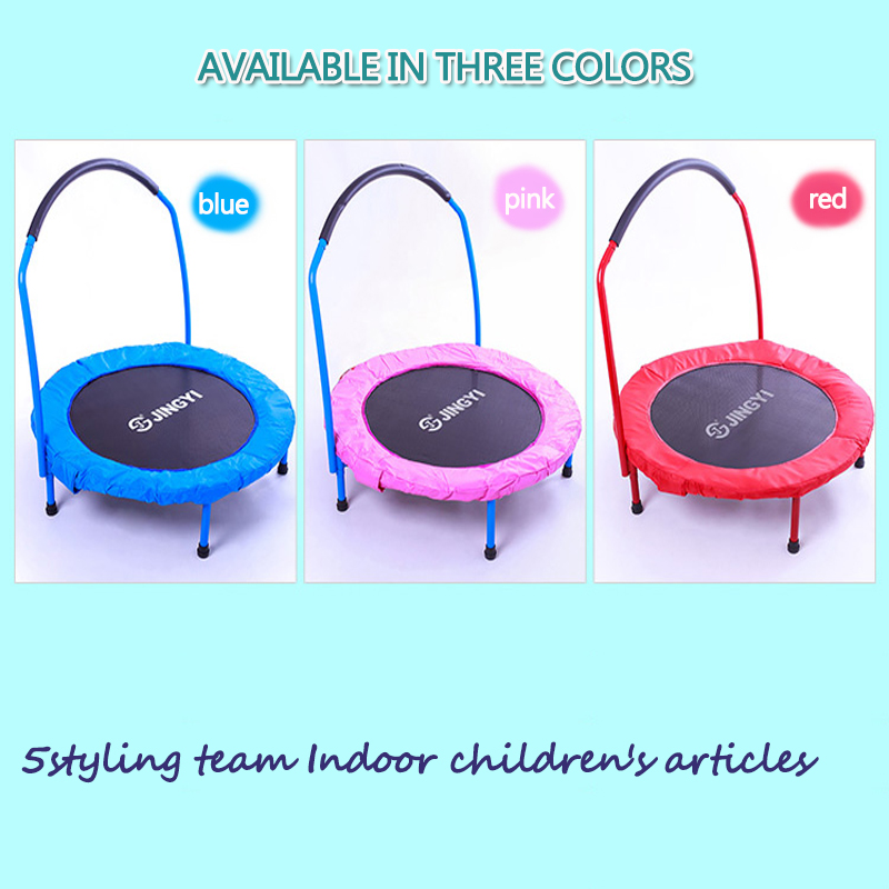 Trampolin Kinderhaus Trampolin Indoor Trampolin faltbare Kinder Reibbett Baby Sprungbett mit Handlauf