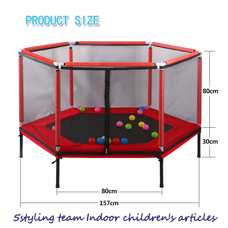 Trampolin Kinderheim Trampolin Eltern Kind interaktive Spiele Fitness Trampolin mit Sicherheitsnetz Babypflege Zaun