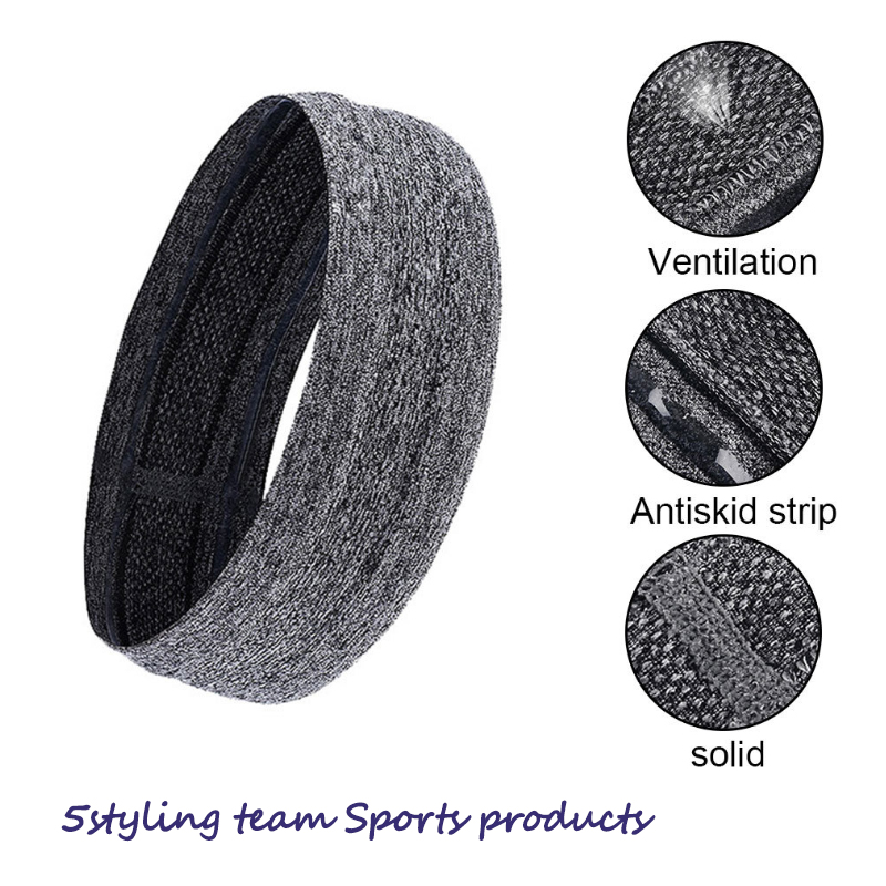 Laufende Sportkappe, Schweißabsorptionsband, Antiskid und Antitranspirant Stirnband, Yoga Haarband, Tennissport Stirnband, grenzüberschreitender Bestand