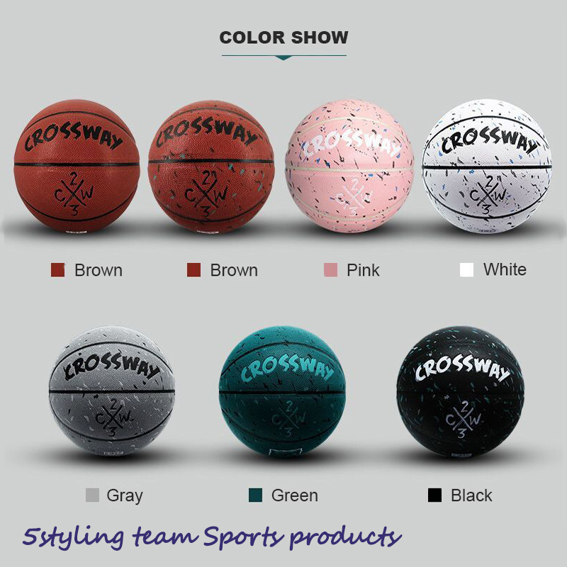 Hersteller Clossway Basketball 5 Nr. 7 Pu Feuchtigkeitsaufnahme Indoor und Outdoor Erwachsenen Wettkampf Training Basketball personalisierte Anpassung